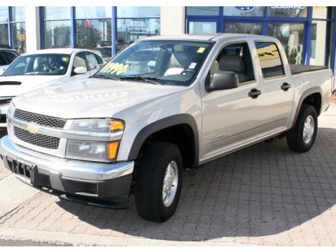 Silver Birch Metallic Chevrolet Colorado LS Crew Cab 4x4.  Click to enlarge.