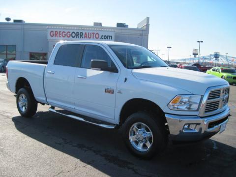 Bright White Dodge Ram 2500 Big Horn Edition Crew Cab 4x4.  Click to enlarge.