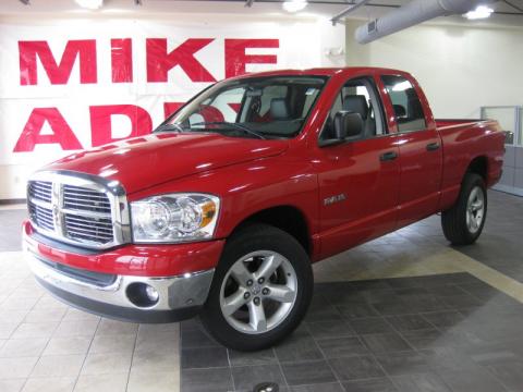 Inferno Red Crystal Pearl Dodge Ram 1500 Big Horn Edition Quad Cab.  Click to enlarge.