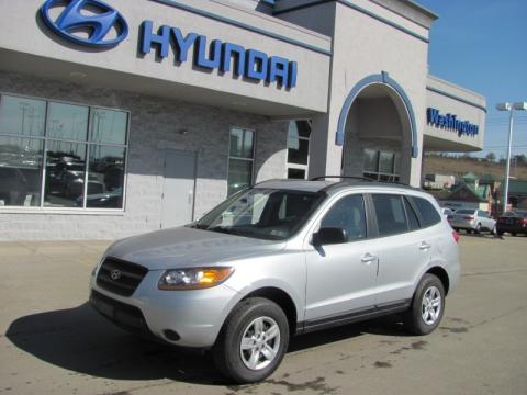 Bright Silver Hyundai Santa Fe GLS 4WD.  Click to enlarge.