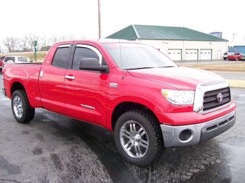 Radiant Red Toyota Tundra SR5 Double Cab.  Click to enlarge.