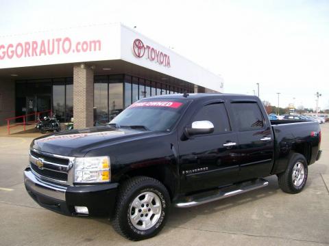 Black Chevrolet Silverado 1500 Z71 Crew Cab 4x4.  Click to enlarge.