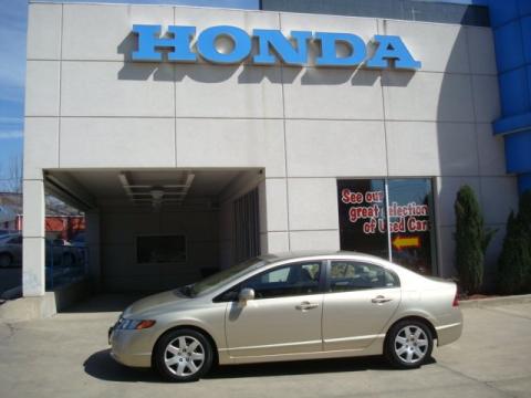 Borrego Beige Metallic Honda Civic LX Sedan.  Click to enlarge.