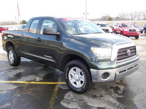 Timberland Green Mica Toyota Tundra SR5 Double Cab.  Click to enlarge.