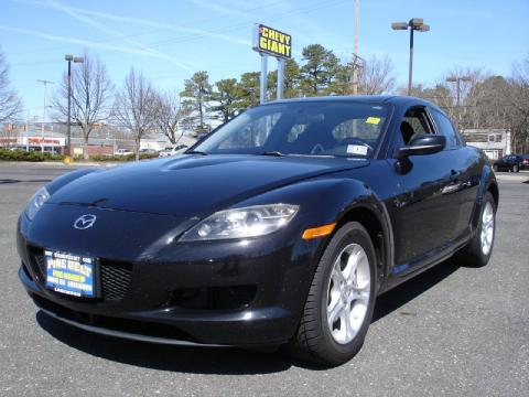 Brilliant Black Mazda RX-8 Sport.  Click to enlarge.