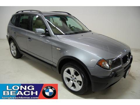 Silver Grey Metallic BMW X3 3.0i.  Click to enlarge.