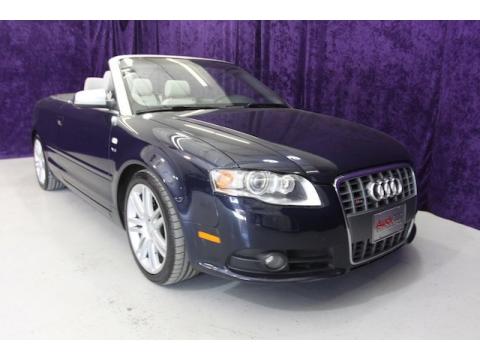 Deep Sea Blue Pearl Effect Audi S4 4.2 quattro Cabriolet.  Click to enlarge.