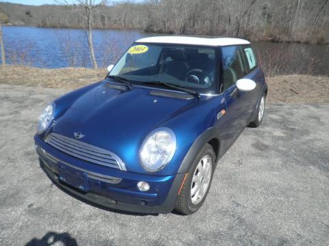 Indi Blue Metallic Mini Cooper Hardtop.  Click to enlarge.