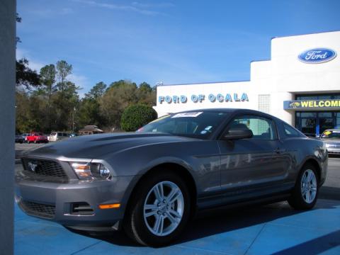 Sterling Grey Metallic Ford Mustang V6 Coupe.  Click to enlarge.