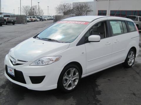 Crystal White Pearl Mica Mazda MAZDA5 Sport.  Click to enlarge.