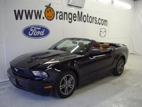 Black Ford Mustang V6 Premium Convertible.  Click to enlarge.