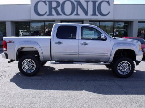 Pure Silver Metallic GMC Sierra 1500 SLE Crew Cab 4x4.  Click to enlarge.