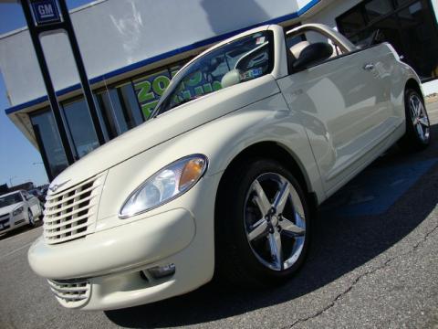 Cool Vanilla White Chrysler PT Cruiser GT Convertible.  Click to enlarge.