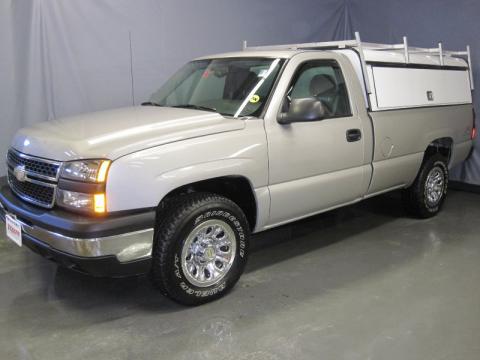 Silver Birch Metallic Chevrolet Silverado 1500 LS Regular Cab 4x4.  Click to enlarge.