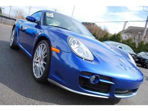 Cobalt Blue Metallic Porsche Cayman S.  Click to enlarge.