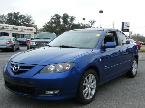 Aurora Blue Mica Mazda MAZDA3 s Sport Sedan.  Click to enlarge.