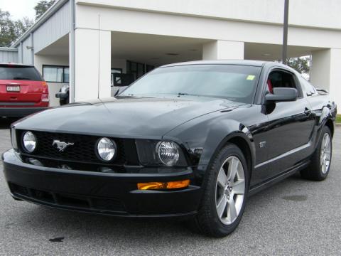 Black Ford Mustang GT Premium Coupe.  Click to enlarge.