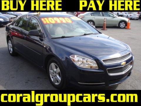 Imperial Blue Metallic Chevrolet Malibu LS Sedan.  Click to enlarge.
