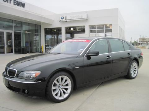 Jet Black BMW 7 Series 750Li Sedan.  Click to enlarge.