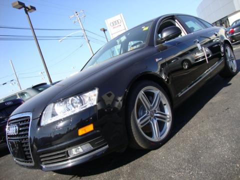 Phantom Black Pearl Effect Audi A6 3.0 TFSI quattro Sedan.  Click to enlarge.