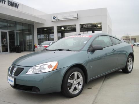 Silver Green Metallic Pontiac G6 GT Coupe.  Click to enlarge.