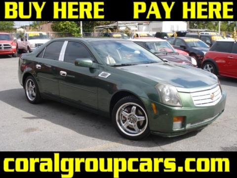 Silver Green Cadillac CTS Sedan.  Click to enlarge.