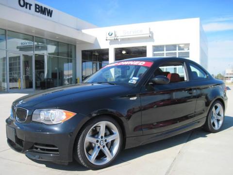 Jet Black BMW 1 Series 135i Coupe.  Click to enlarge.