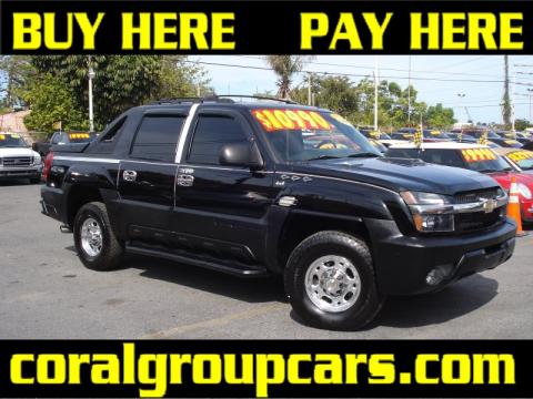 Onyx Black Chevrolet Avalanche 2500 4WD.  Click to enlarge.