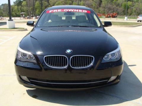 Jet Black BMW 5 Series 528i Sedan.  Click to enlarge.