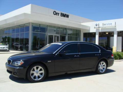 Black Sapphire Metallic BMW 7 Series 750Li Sedan.  Click to enlarge.