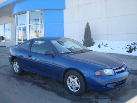 Arrival Blue Metallic Chevrolet Cavalier Coupe.  Click to enlarge.