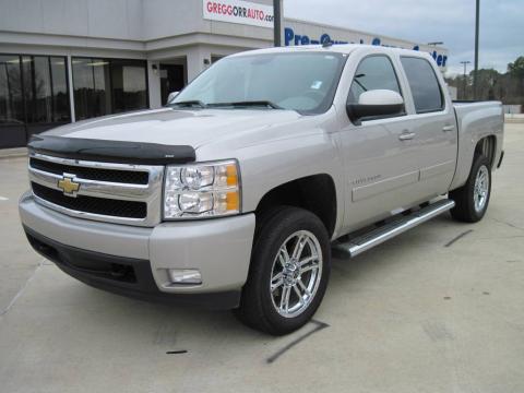 Silver Birch Metallic Chevrolet Silverado 1500 LTZ Crew Cab.  Click to enlarge.