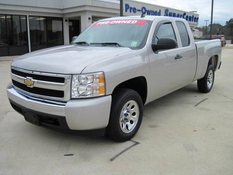 Silver Birch Metallic Chevrolet Silverado 1500 LS Extended Cab.  Click to enlarge.