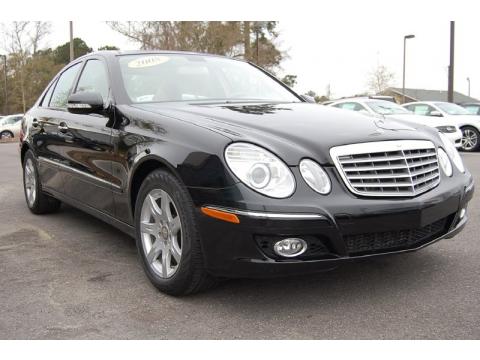 Black Mercedes-Benz E 320 BlueTEC Sedan.  Click to enlarge.