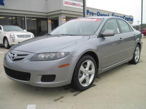 Tungsten Gray Metallic Mazda MAZDA6 i Sport Sedan.  Click to enlarge.