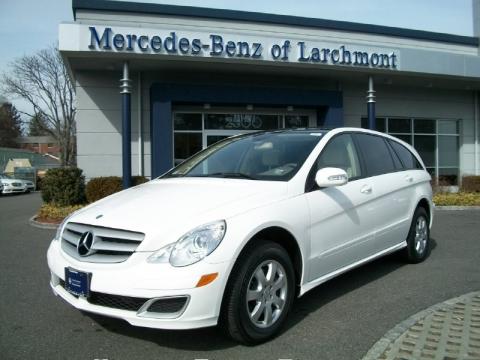 Alabaster White Mercedes-Benz R 350 4Matic.  Click to enlarge.