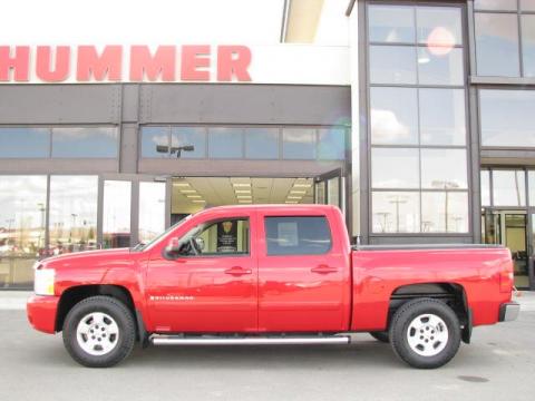 Victory Red Chevrolet Silverado 1500 LTZ Crew Cab 4x4.  Click to enlarge.