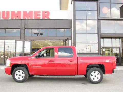 Victory Red Chevrolet Silverado 1500 LTZ Crew Cab 4x4.  Click to enlarge.