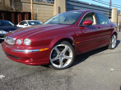 Radiance Red Metallic Jaguar X-Type 3.0.  Click to enlarge.