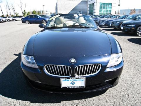 Monaco Blue Metallic BMW Z4 3.0si Roadster.  Click to enlarge.