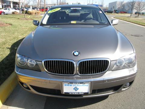 Sterling Grey Metallic BMW 7 Series 750Li Sedan.  Click to enlarge.