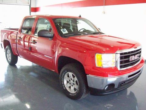 Fire Red GMC Sierra 1500 SLE Crew Cab 4x4.  Click to enlarge.