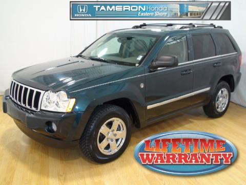 Deep Beryl Green Pearl Jeep Grand Cherokee Limited 4x4.  Click to enlarge.