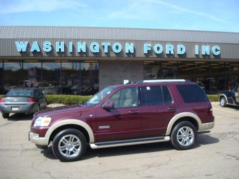 Dark Cherry Metallic Ford Explorer Eddie Bauer 4x4. Click to enlarge. Dark Cherry Metallic Ford Explorer Eddie Bauer 4x4. Click to enlarge.