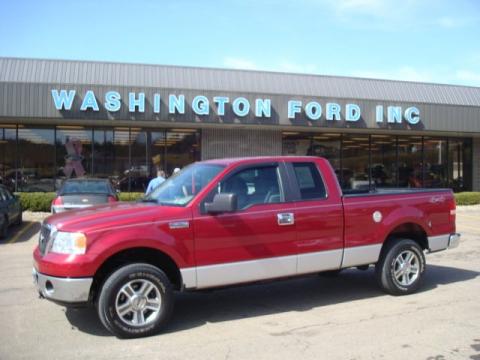 Redfire Metallic Ford F150 XLT SuperCab 4x4.  Click to enlarge.