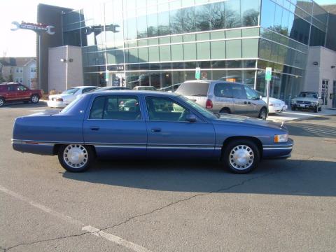 Medium Adriatic Blue Metallic Cadillac DeVille Sedan.  Click to enlarge.
