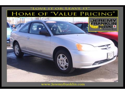 Satin Silver Metallic Honda Civic LX Coupe.  Click to enlarge.