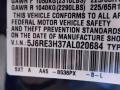Honda Color Code B536PX Royal Blue Pearl #10 Honda Color Code B536PX Royal Blue Pearl #10