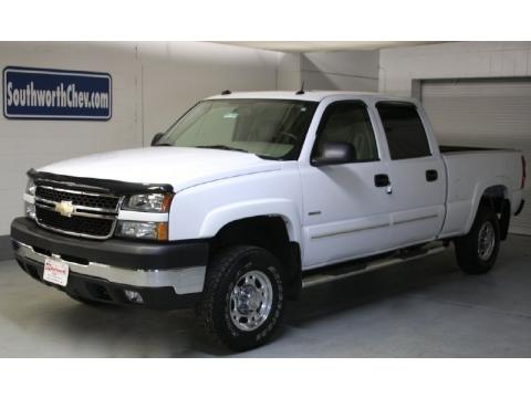 Summit White Chevrolet Silverado 2500HD LT Crew Cab 4x4.  Click to enlarge.
