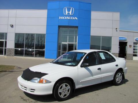 Bright White Chevrolet Cavalier LS Sedan.  Click to enlarge.
